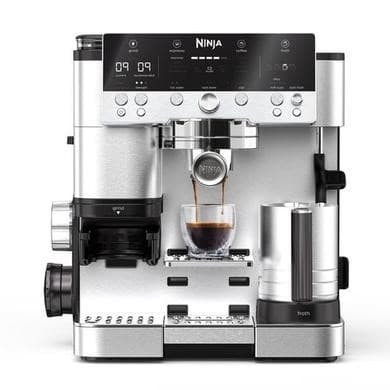 Ninja Luxe Café Premier – 3-in-1 Bean-to-Cup Espresso Machine  ES601UK- Stainless Steel