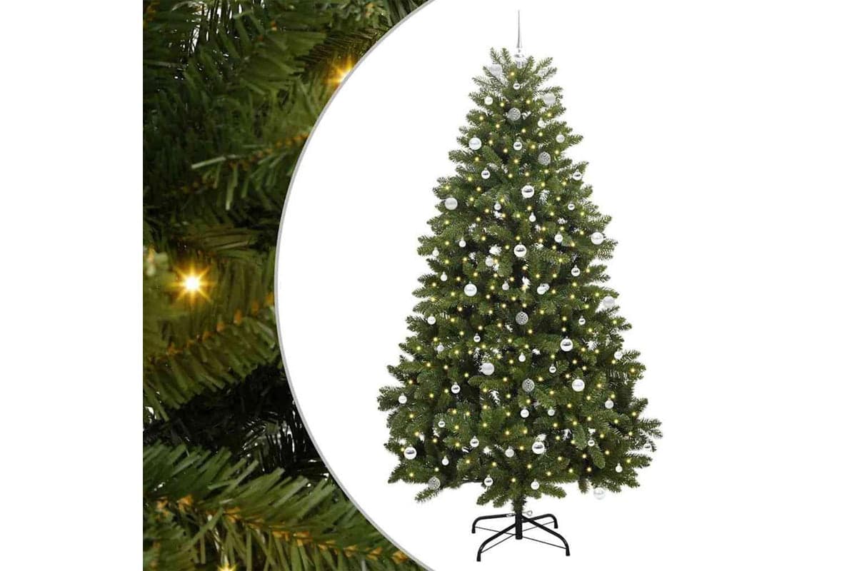 Vidaxl Artificial Christmas Tree With Stand Green 240 Cm Pvc And Metal