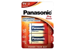 Panasonic Pro Power 9V Alkaline Battery | 2 Pack