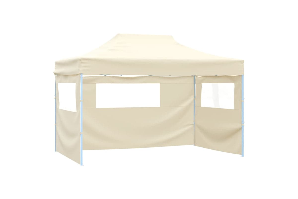 Vidaxl Foldable Tent With 3 Walls 3x4.5 M Cream