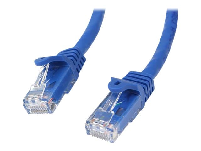 STARTECH.COM - Startech 5m CAT6 Ethernet Cable, 10 Gigabit Snagless RJ45 650MHz 100W PoE Patch Cord, CAT 6 10GbE UTP Network Cable w/Strain Relief, Blue, Wiring is UL Certified/TIA - Category 6 - 24AWG (N6PATC5MBL) - patch cable - 5 m - blue