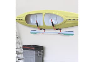 Homcom A32-003 Canoe/Kayak Aluminum Wall Mount Hangers | Red