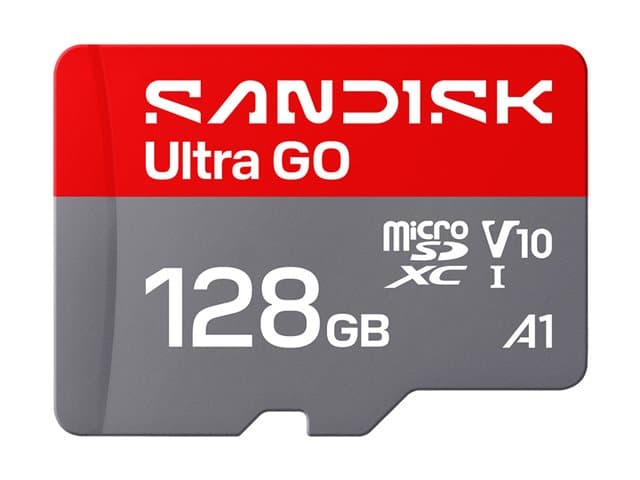 SANDISK - Ultra GO - Flash memory card - 128 GB - A1 / UHS-I U1 / Class10 - microSDXC UHS-I