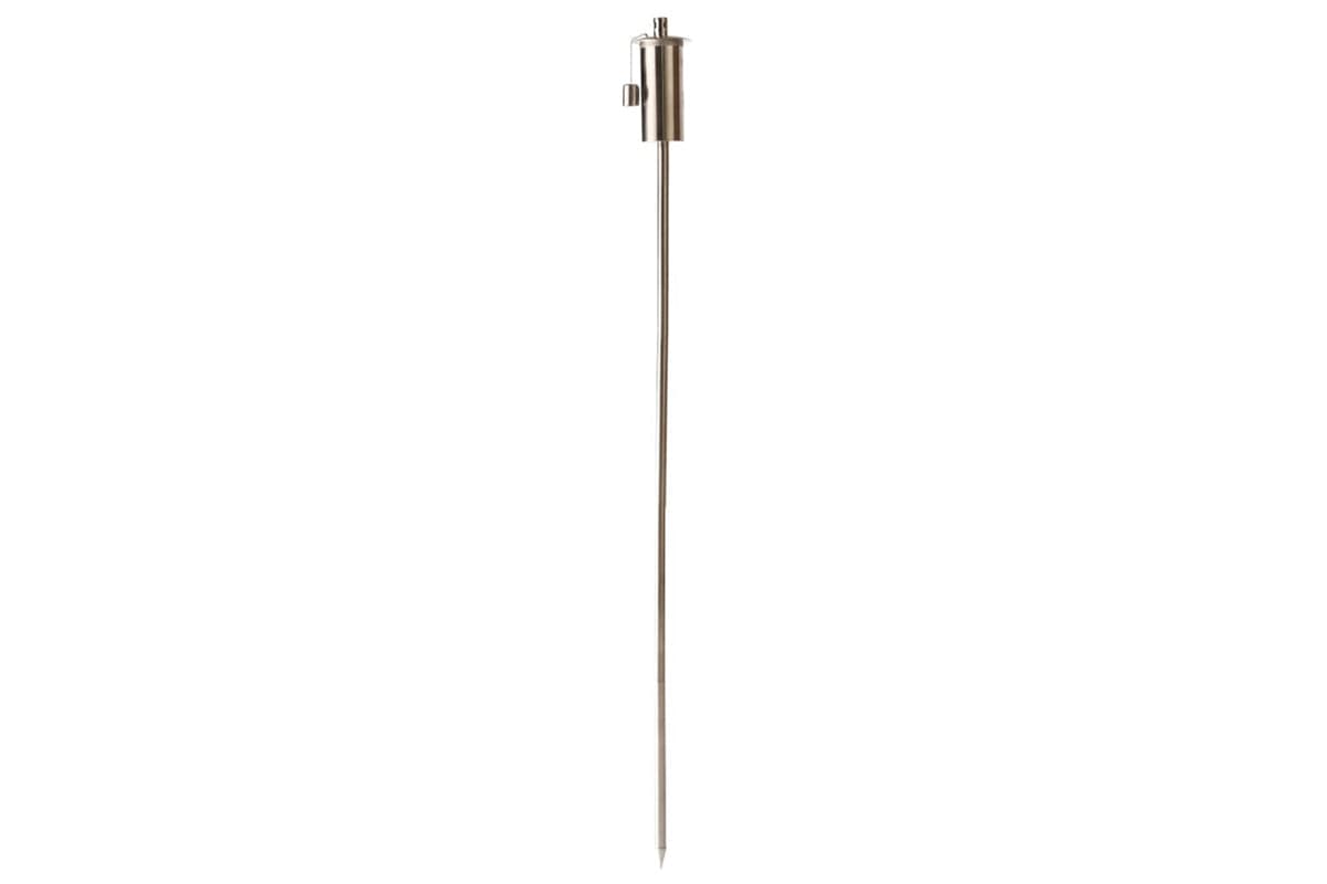 Esschert Design 428853 Oil Torch On Pole Stainless Steel