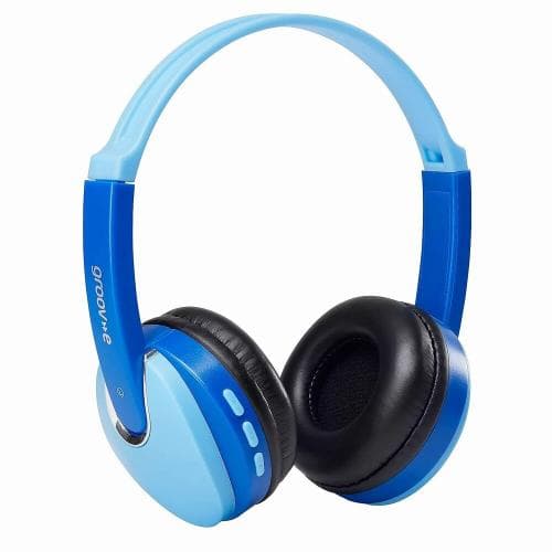 GROOV-E            WIRELESS KIDS DJ ON-EAR HEADPHONES BLUE