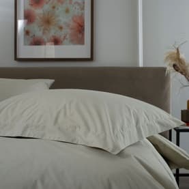 200 Thread Count 100% Cotton Oxford Pillowcase Taupe
