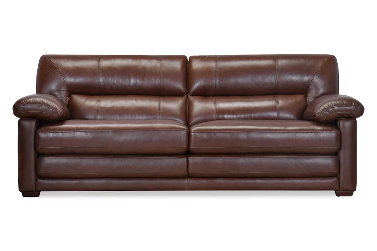 Lacey 3 Seater Leather Sofa | Brown
