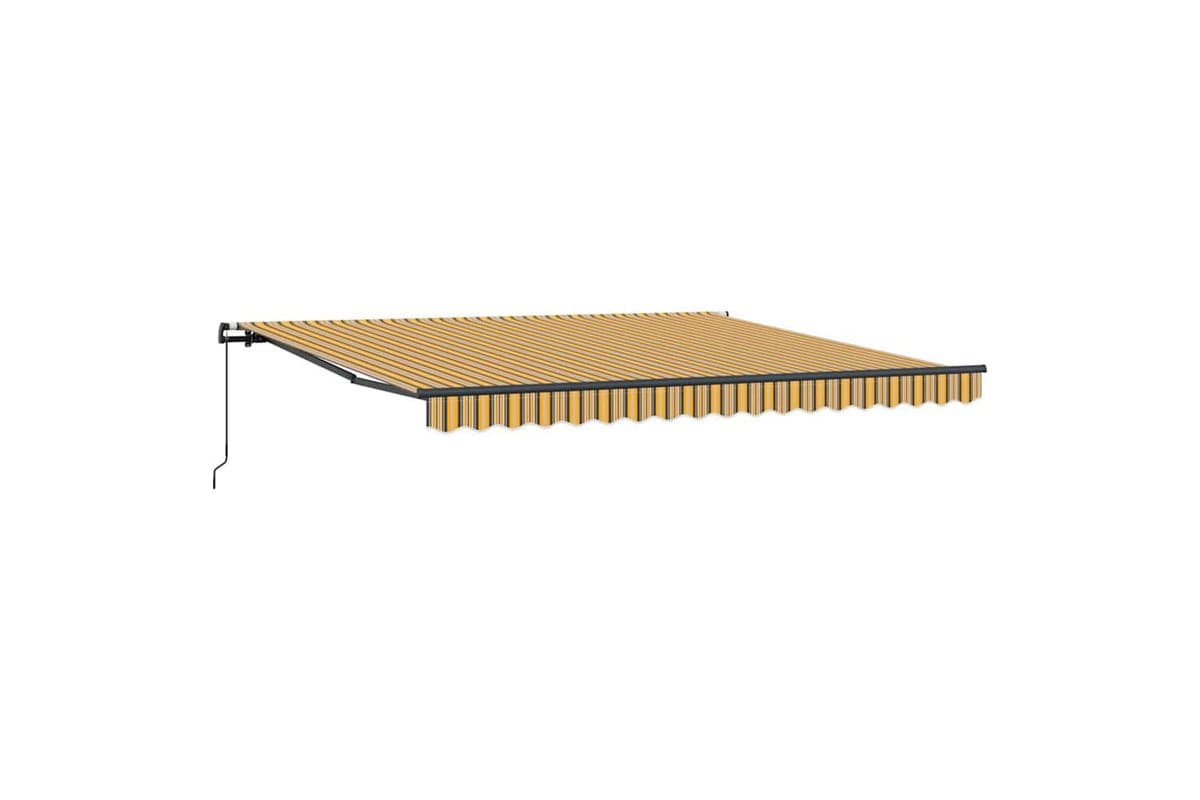 Vidaxl Retractable Awning Manual Multicolour 400 X 350 Cm Fabric