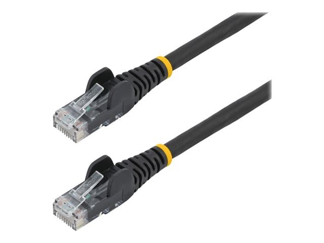 STARTECH.COM - Startech 3m LSZH CAT6 Ethernet Cable, 10 Gigabit Snagless RJ45 100W PoE Network Patch Cord with Strain Relief, CAT 6 10GbE UTP, Black, Individually Tested/ETL, Low Smoke Zero Halogen - Category 6 - 24AWG (N6LPATCH3MBK) - patch cable - 3 m - black