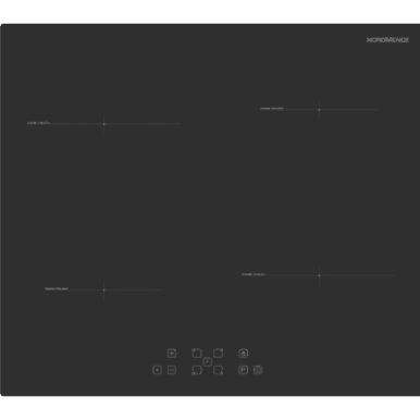 NordMende 60cm 4 x Zone Touch Control Induction Hob Black Frameless | HCI63FL