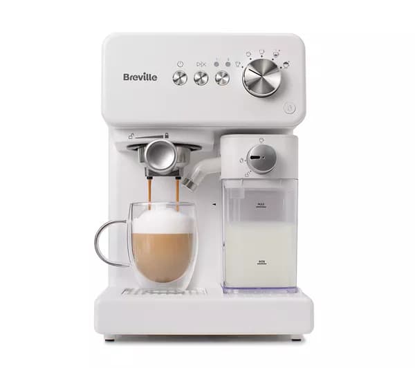 BREVILLE Prima Latte VCF190 Coffee Machine - White