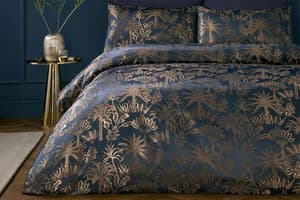 Soiree | Jacquard Duvet Cover Set | Midnight Blue | Super King