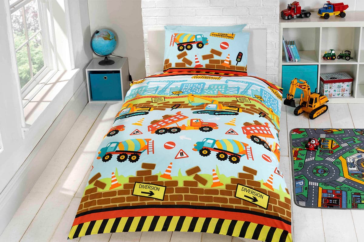 Studio Kids | Under Construction Duvet Cover Set | Multicolour | Single