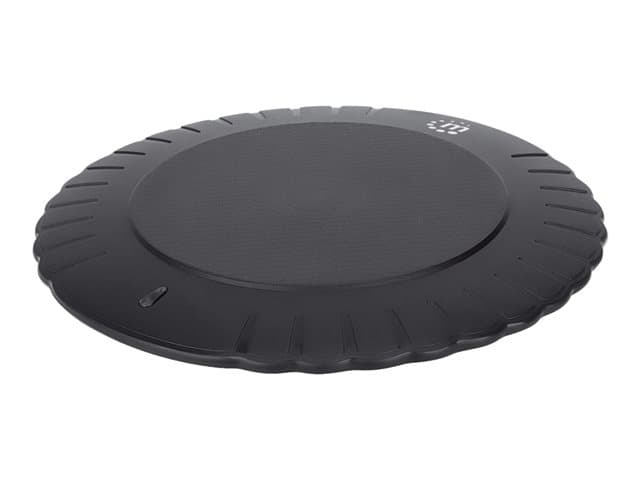 MANHATTAN - Smartphone Wireless Charging Pad (Clearance Pricing), 5W charging, QI certified, Black, Micro-USB to USB-A cable included, Micro-USB input into pad, USB-A wall charger/input required (not included), Cable 0.5m,