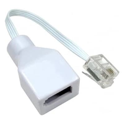 UK to US Telephone Socket Adapter - White | 229053