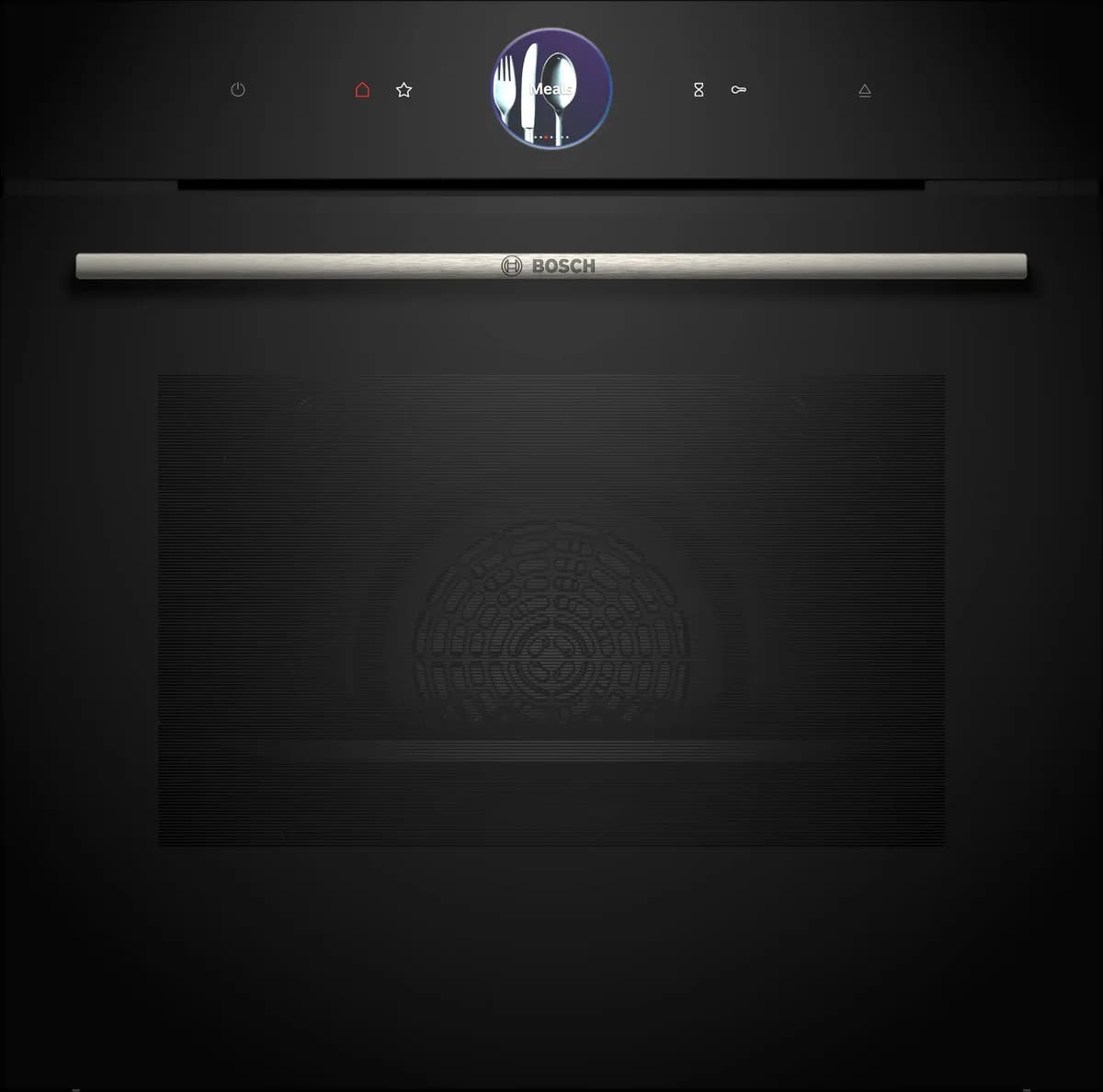 Bosch Series 8 Built-in Single Oven with Steam Function – Black | HRG7764B1B