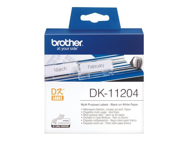 BROTHER - ETIQUETAS PRECORTADAS MUL.PSITO 400 UDS 17X54MM