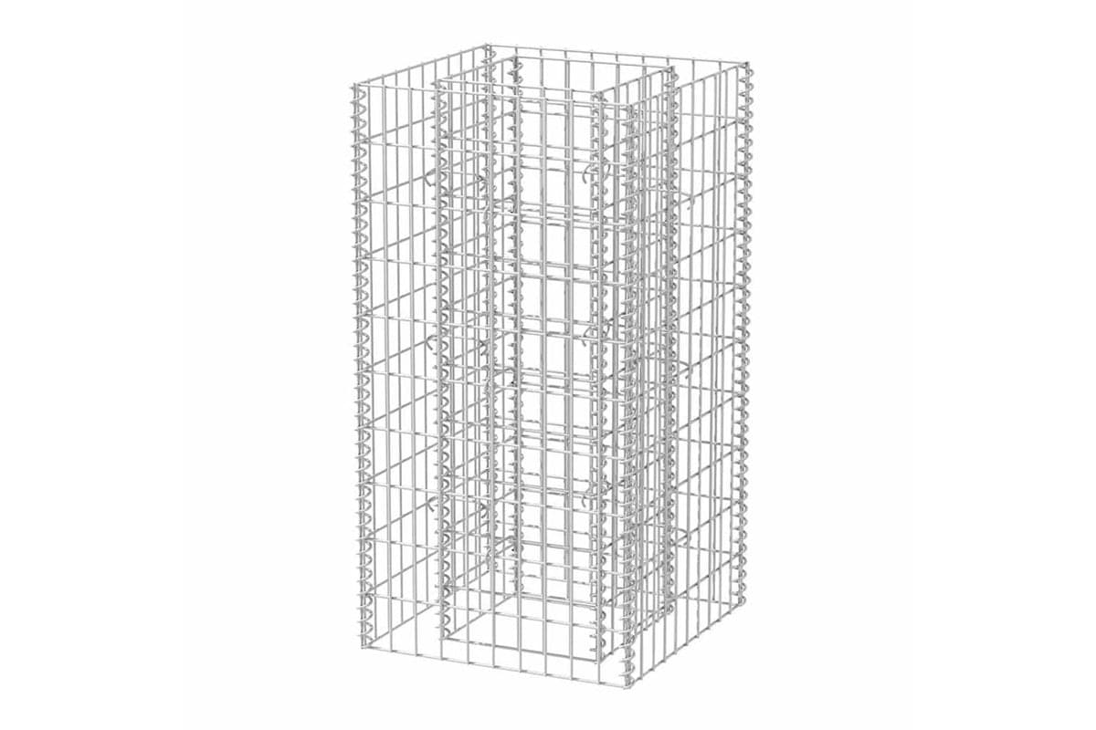 vidaXL 142557 Gabion Raised Bed Steel 50x50x100cm