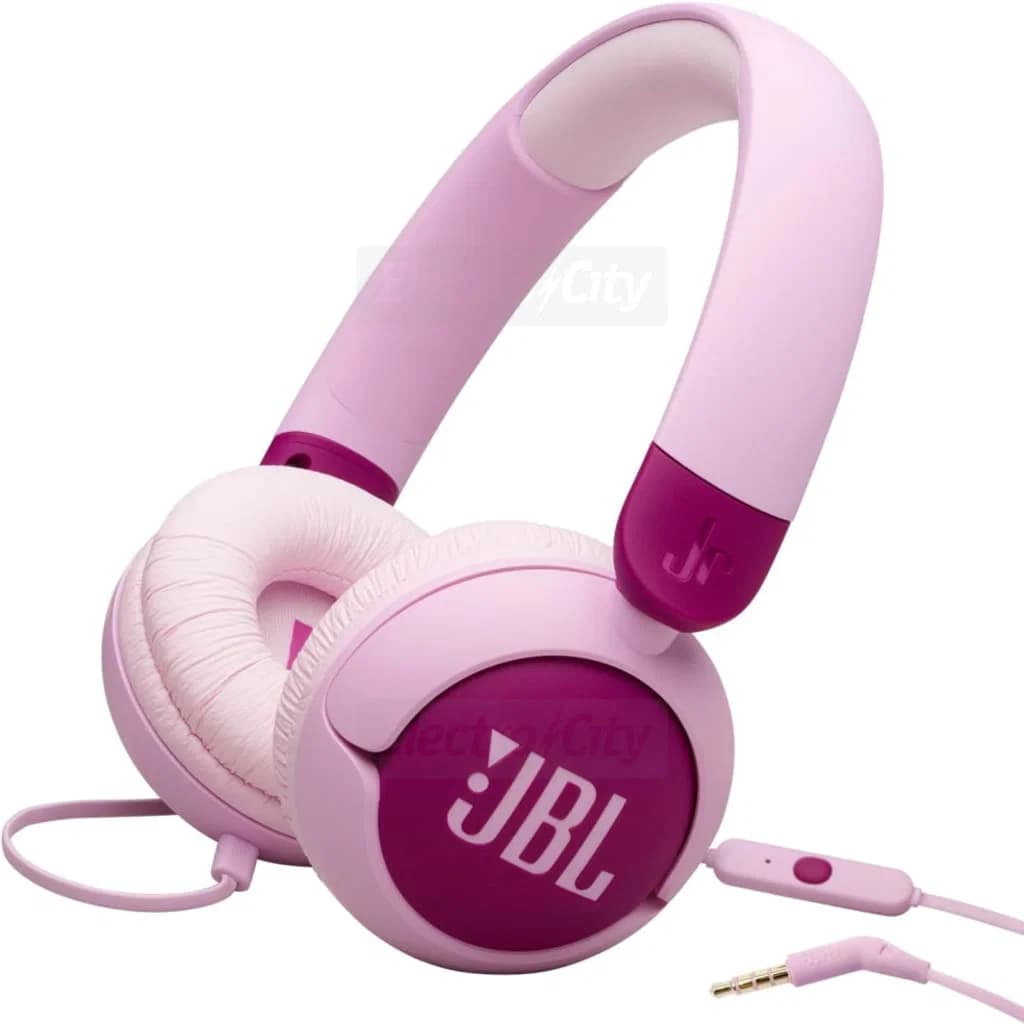 JBL Junior 320 Kids Wired On-Ear Headphones with Safe Sound & Built-In Mic | Purple