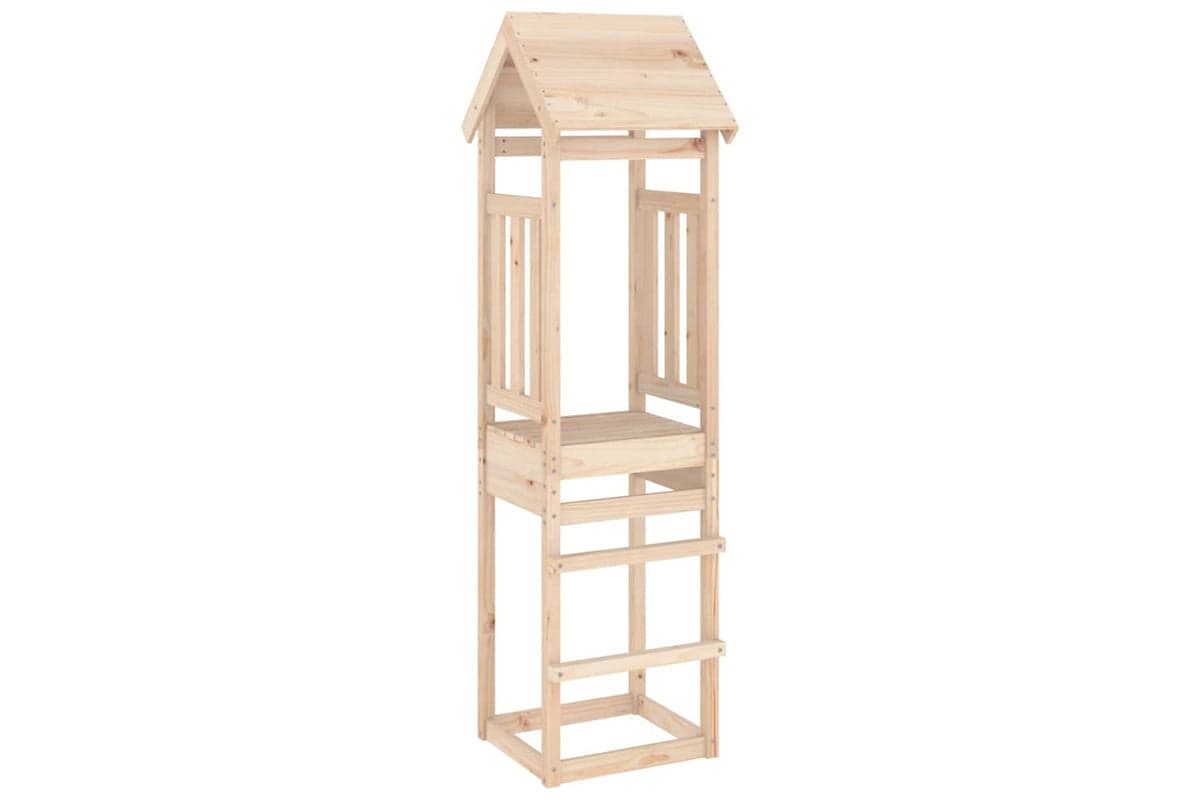 Vidaxl Play Tower 52.5x46.5x206.5 Cm Solid Wood Pine