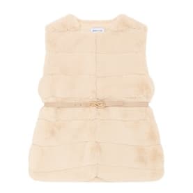 Belted Faux Fur Gilet