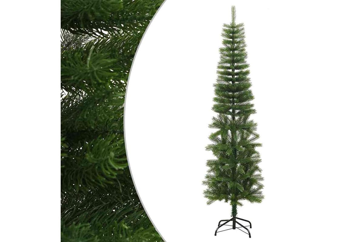 Vidaxl Artificial Slim Christmas Tree With Stand 210 Cm Pe