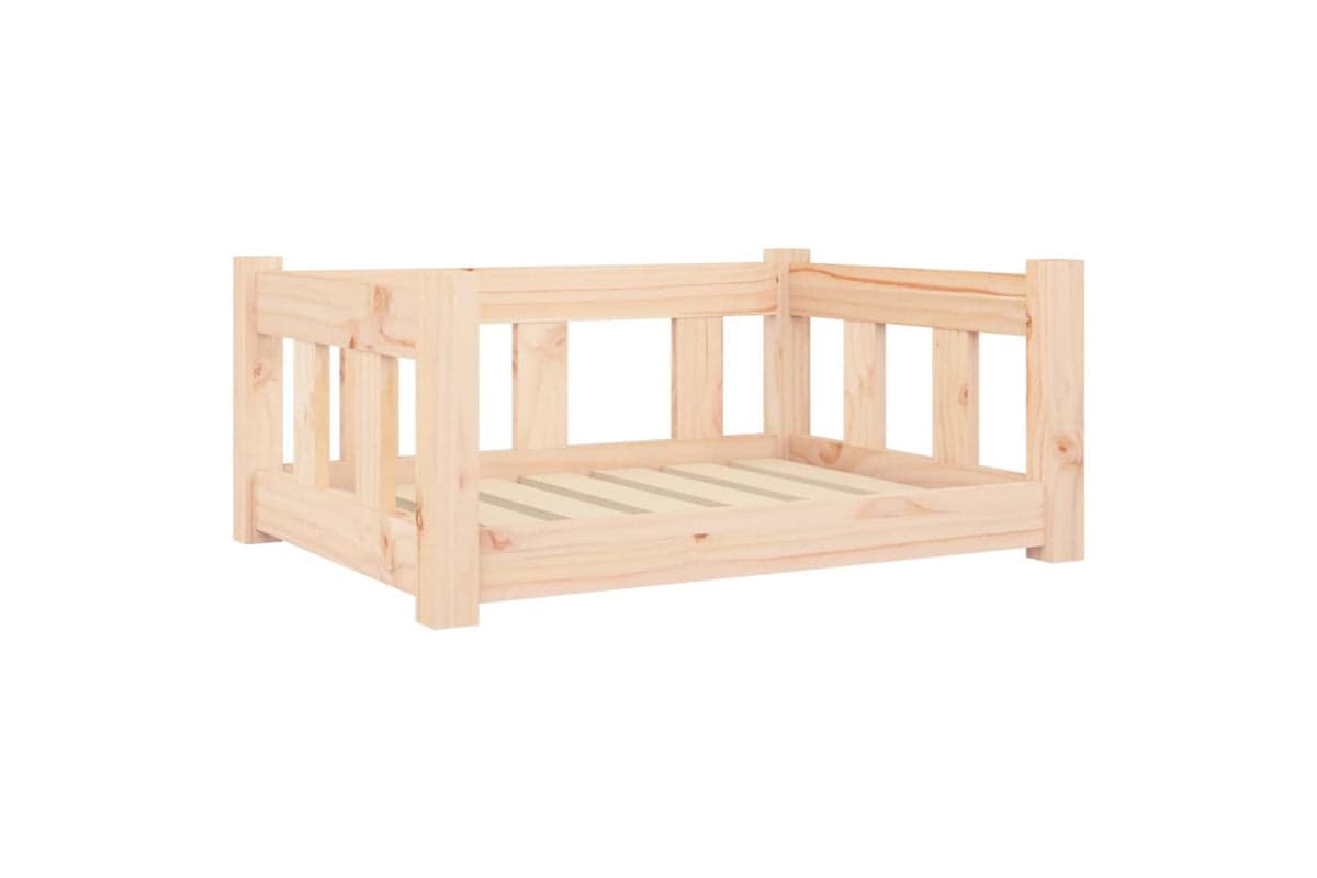 Dog Bed 655x505x28 Cm Solid Wood Pine