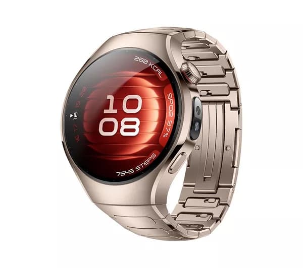 HUAWEI Watch 5 - Stainless Gold, Fluoroelastomer Strap, 42 mm