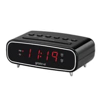 Groov-e Rise FM Alarm Clock Radio Black | GVCR05BK