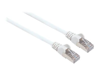 INTELLINET - Network Patch Cable, Cat6, 1m, White, Copper, S/FTP, LSOH / LSZH, PVC, RJ45, Gold Plated Contacts, Snagless, Booted, Lifetime Warranty, Polybag - patch cable - white