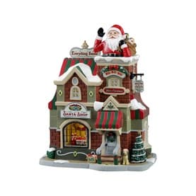 The Santa Shop LED Building 24cm