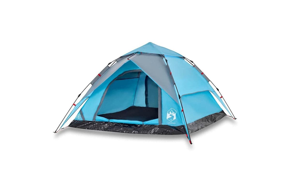 Vidaxl Camping Tent Dome 4-person Blue Quick Release