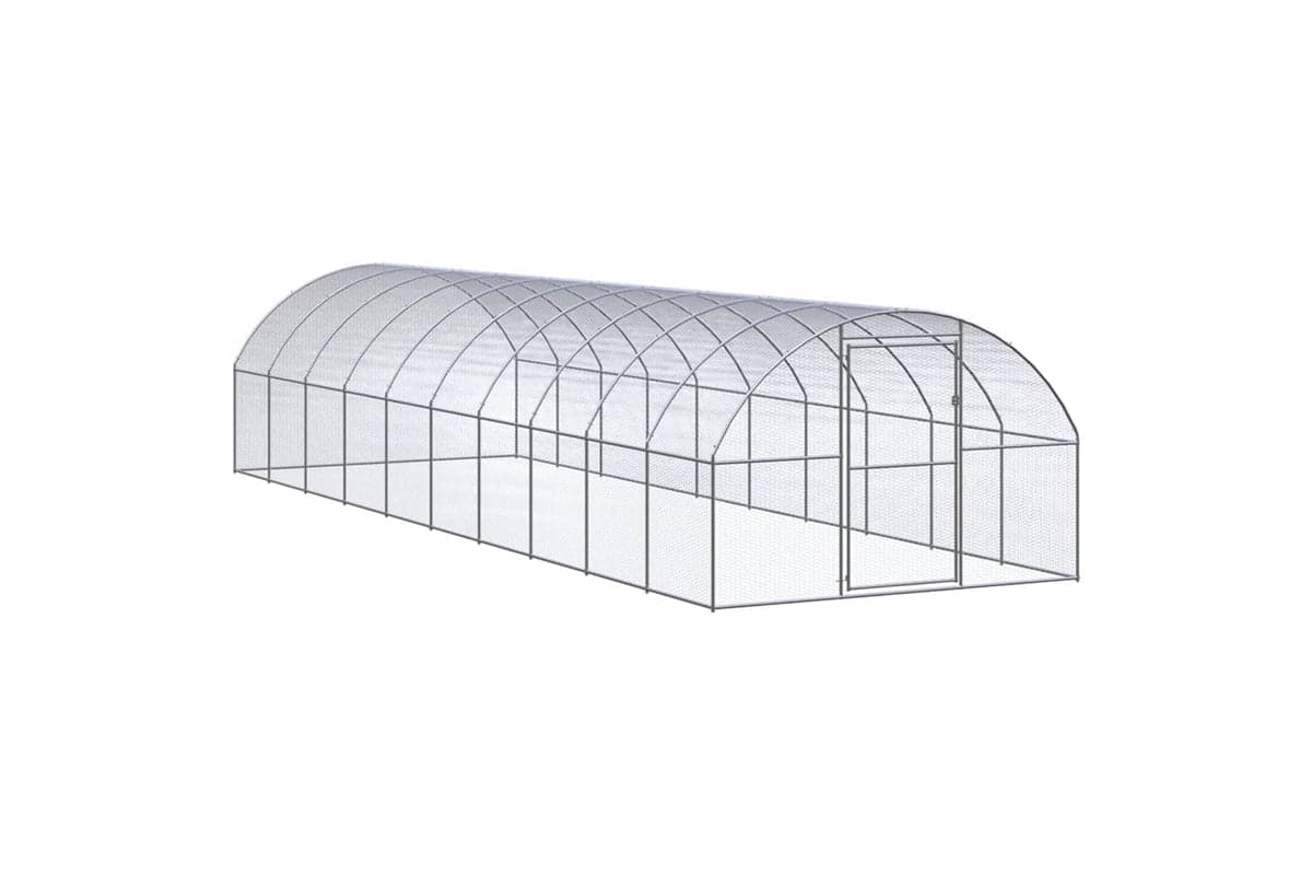 Vidaxl 3095467 Outdoor Chicken Coop 3x10x2 M Galvanised Steel