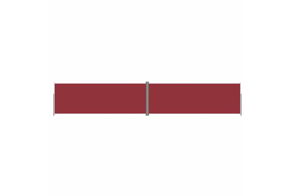 vidaXL 318089 Retractable Side Awning Red 220x1200cm