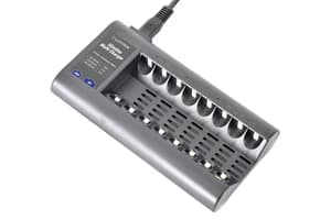 Lloytron Slimline 8x AA/AAA Multi-Charger for NiMH Batteries