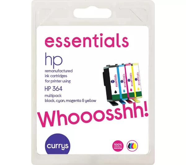 ESSENTIALS HP364 Cyan, Magenta, Yellow & Black HP Ink Cartridges - Multipack