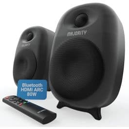 Majority 1000002883, D80, Bookshelf Speaker, Black