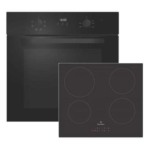POWERPOINT            FAN OVEN  AND INDUCTION TOUCH CONTROL HOB - OVEN AND HOB PACK - BLACK