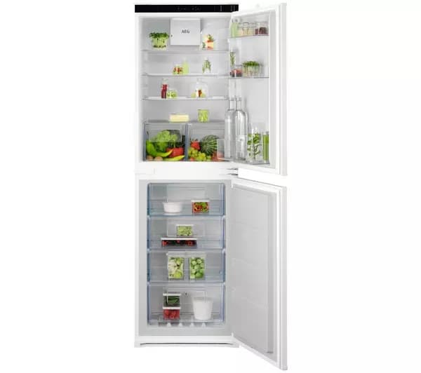 AEG 7000 TwinTech OSC7T185ES Integrated 50/50 Fridge Freezer - Sliding Hinge