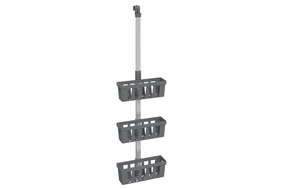 Shower Hanger Shelf 30x15x67-105 Cm Aluminium