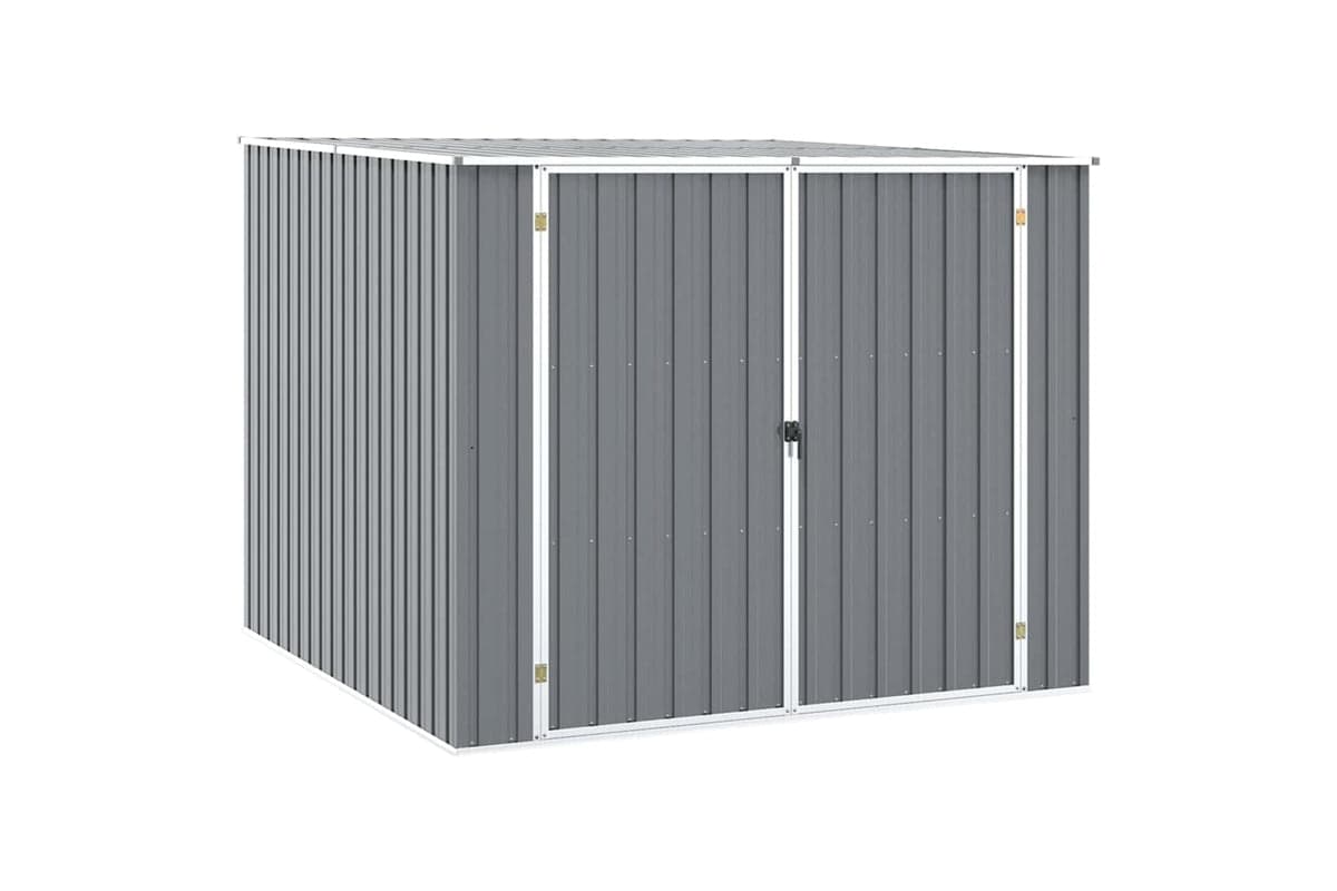 vidaXL 46254 Garden Shed Grey 195x198x159cm Galvanised Steel