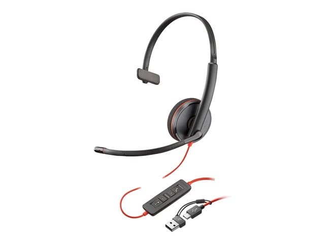 HP - Poly Blackwire 3210 - headset - USB-C