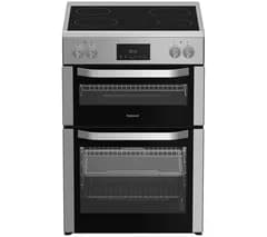 HOTPOINT Multiflow HDME6VDC2AX 60 cm Electric Ceramic Cooker - Stainless Steel