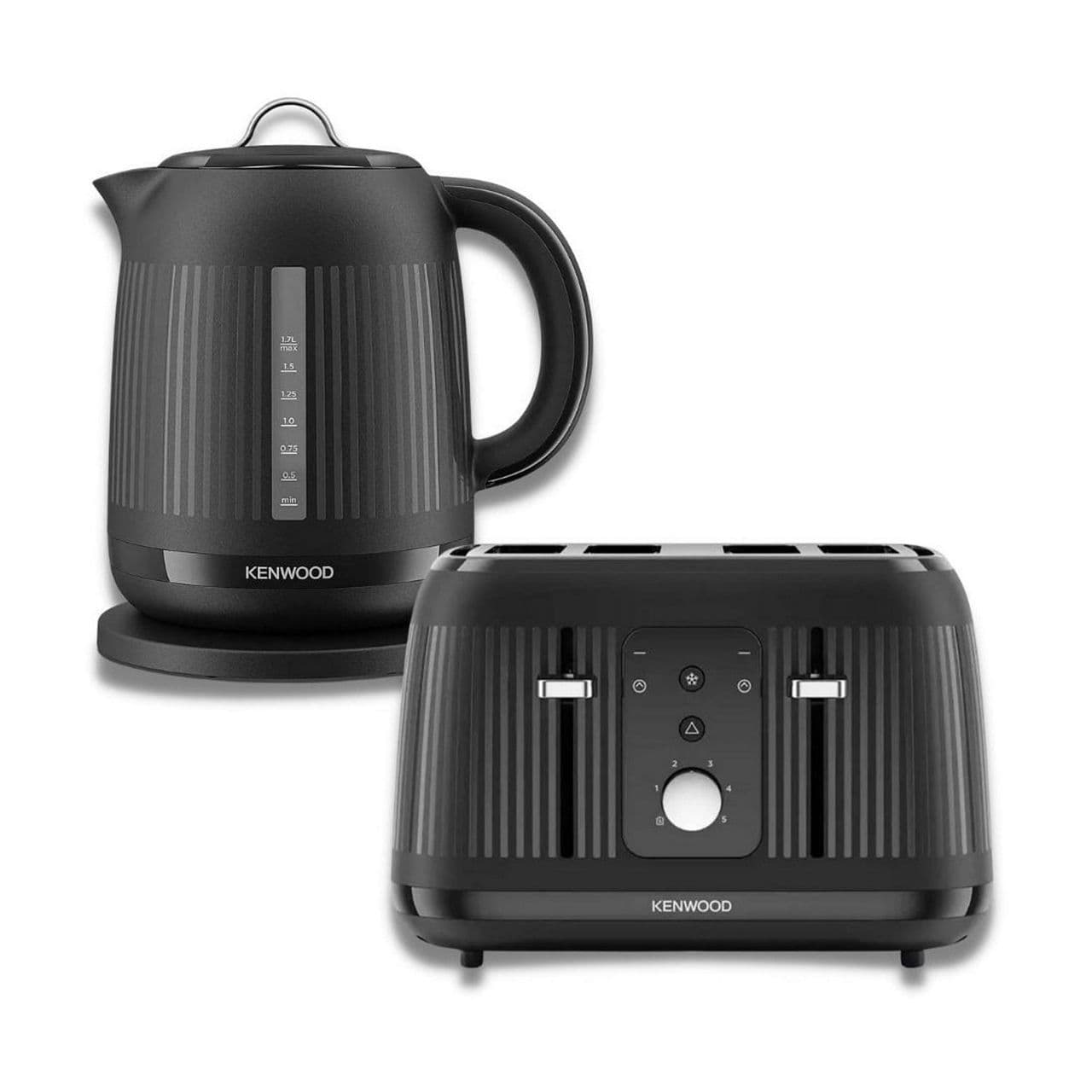 Dawn Kettle and Toaster Coordinated Set Black