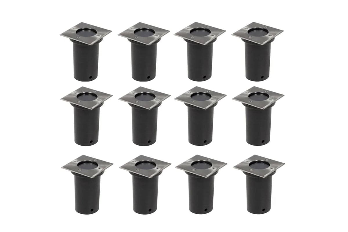 Vidaxl 160437 Outdoor Ground Lights 12 Pcs Square