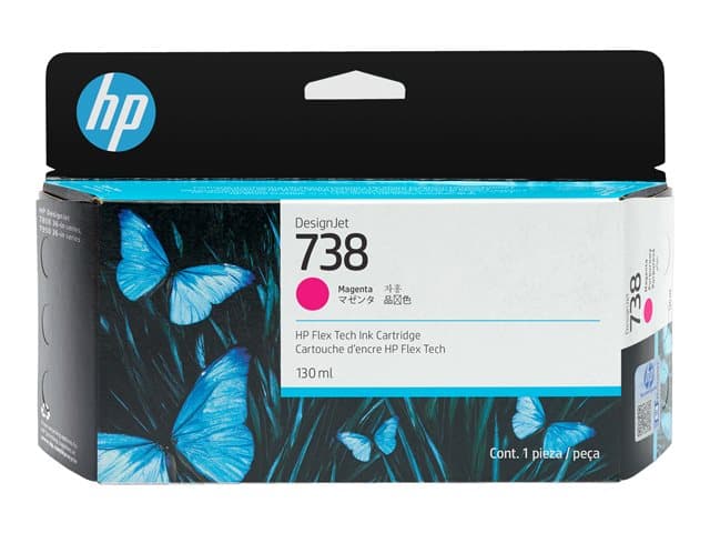 HP - 738 - magenta - original - DesignJet - ink cartridge