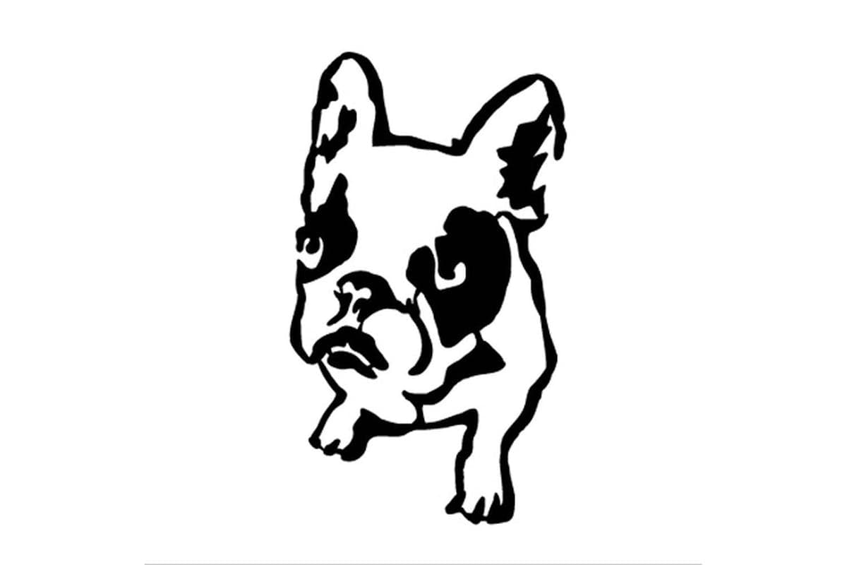 Decortie | Dogo Metal Wall Sculpture | Black | 54 x 32 cm
