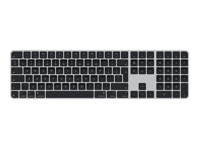 APPLE - Magic Keyboard with Touch ID and Numeric Keypad - Keyboard - USB-C - wireless - Bluetooth - QWERTY - International English - black keys