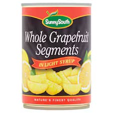 Sunny South Whole Grapefruit Segments In Syrup 425G