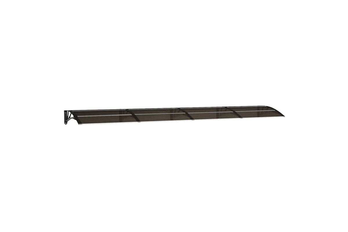 vidaXL Door Canopy Black 400x75cm Polycarbonate